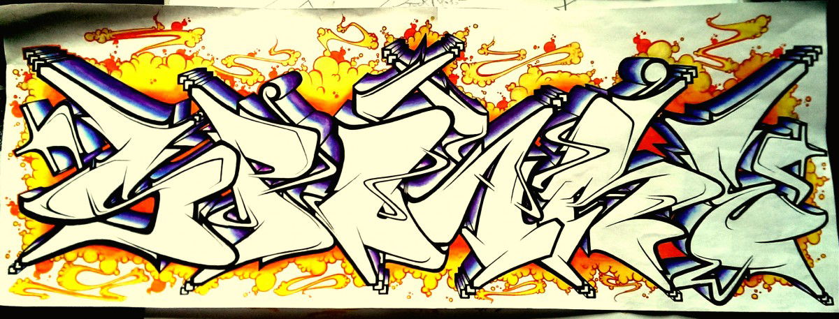Graffiti Sketch in Saarbrücken - Photo by TheRightOne - Unready, Spoare, Exchange