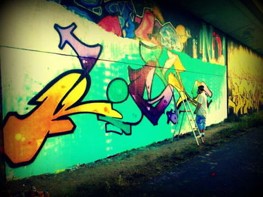 Graffiti Wall in Saarbrücken - Photo by TheRightOne
