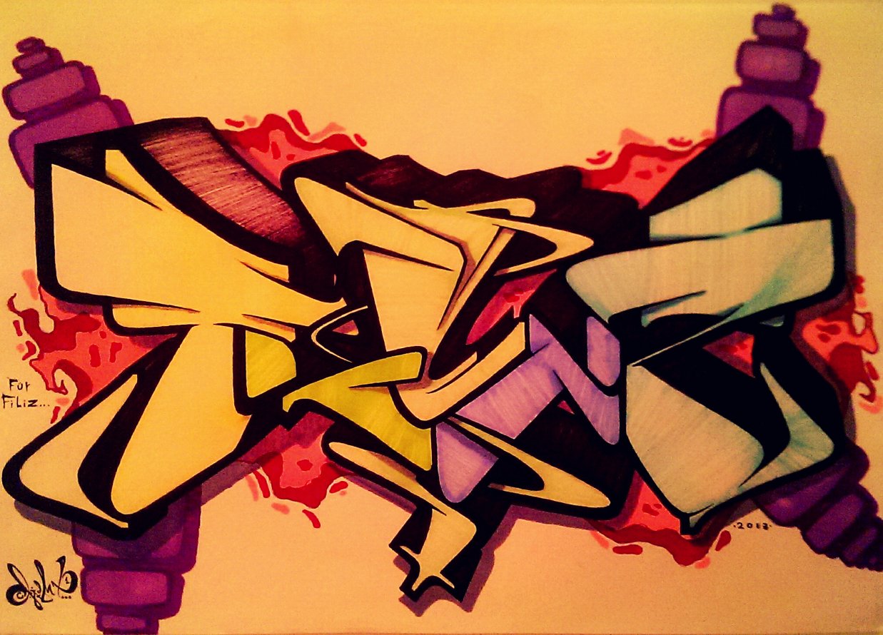 Graffiti Sketch - Photo by TheRightOne - Filiz, ©Right (2013)