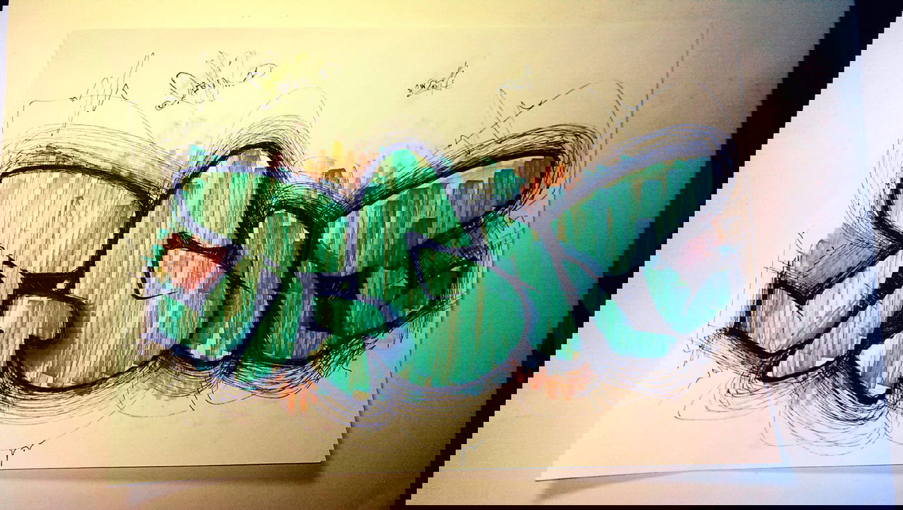 Graffiti Sketch - Photo by TheRightOne - Right, ©, Rightone (2014)