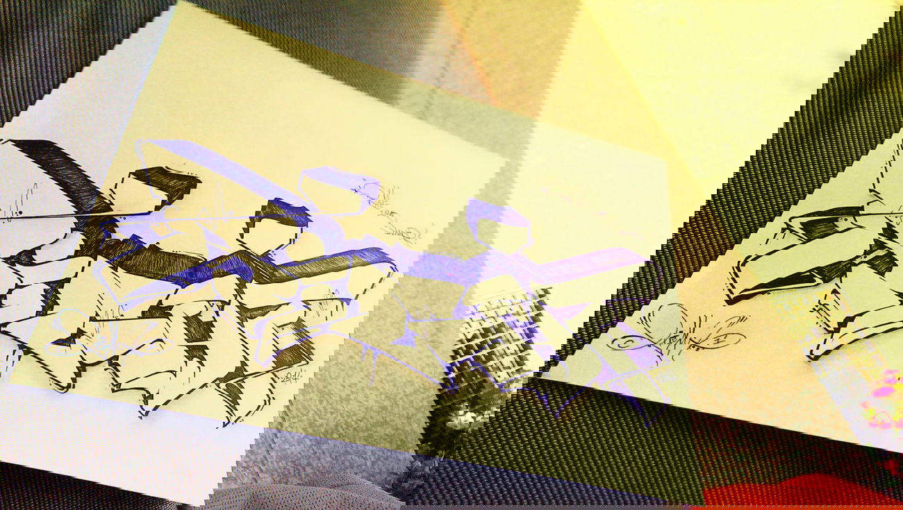 Graffiti Sketch - Photo by TheRightOne - Right, Rightone, Saarbrücken (2014)