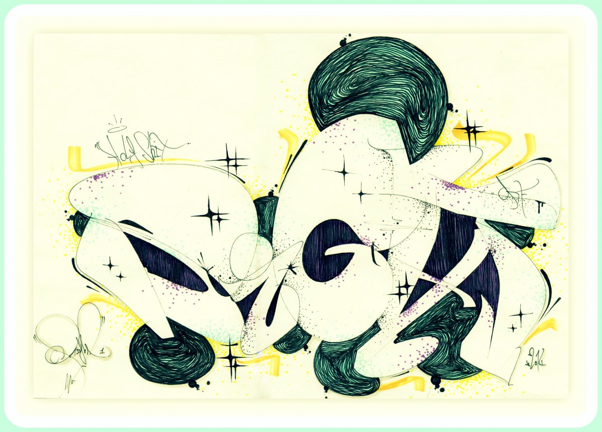 Graffiti Sketch - Photo by TheRightOne - Right (2014)