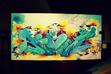 Graffiti Artwork - Photo by TheRightOne - Right, Righone, Canvass (2015)