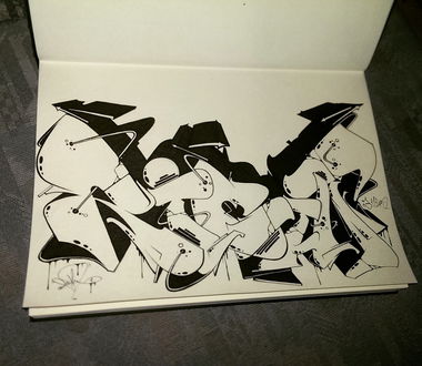 Graffiti Sketch - Photo by TheRightOne - Right, Rightone, Mainz (2015)