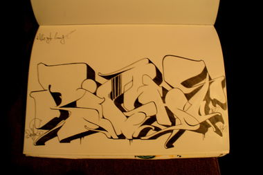 Graffiti Sketch - Photo by TheRightOne - Right, Rightone, Saarbrücken (2015)