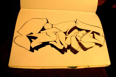 Graffiti Sketch - Photo by TheRightOne - Right, Rightone, Saarbrücken (2015)