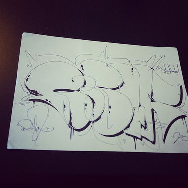 Graffiti Sketch - Photo by TheRightOne - Right, Throwup, quikie (2015)