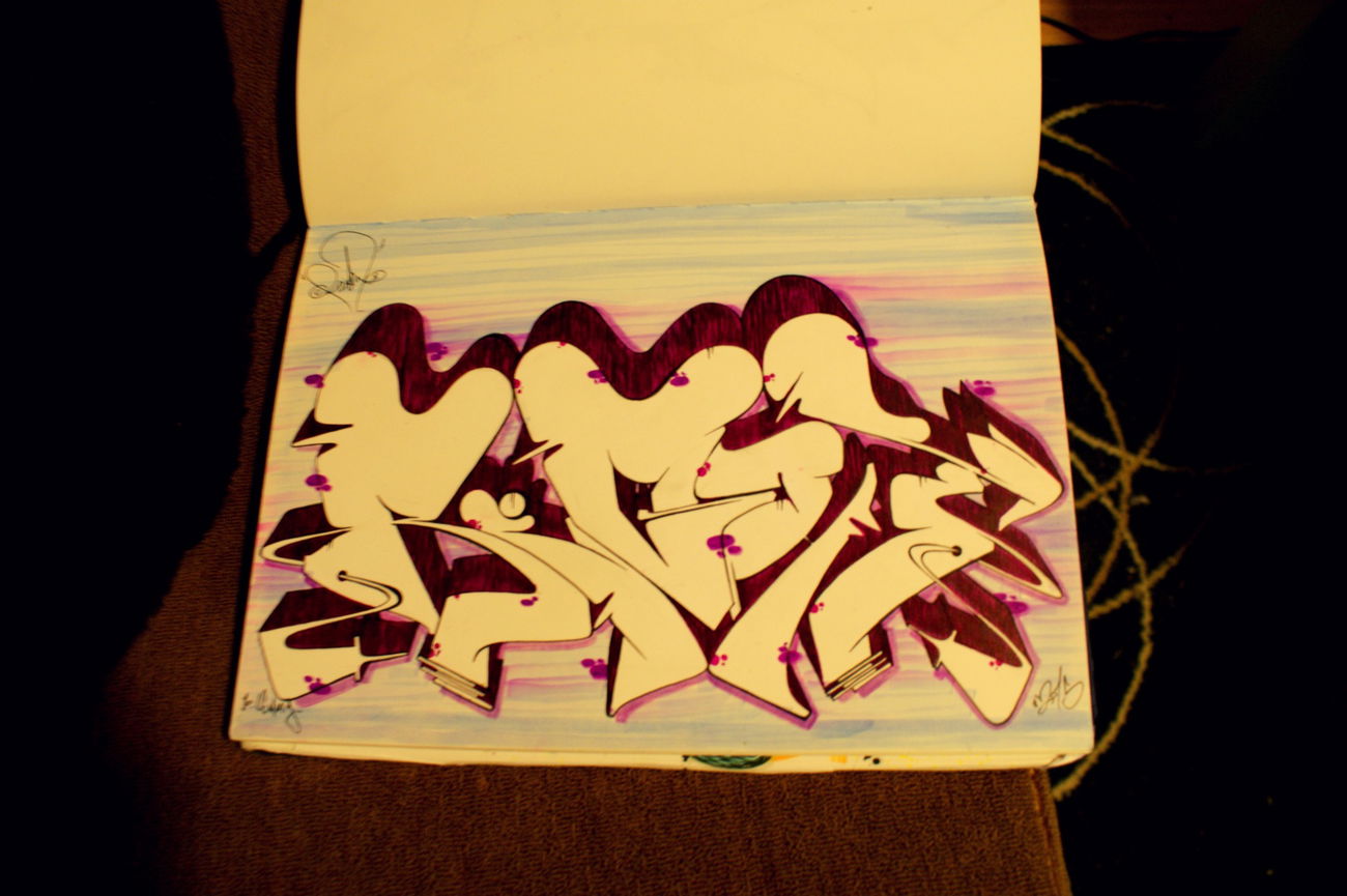 Graffiti Sketch - Photo by TheRightOne - Right, Rightone, Saarbrücken (2014)