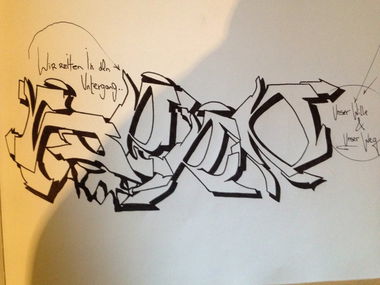 Graffiti Sketch - Photo by TheSeRo - Sero, Säro, sketch (2014)