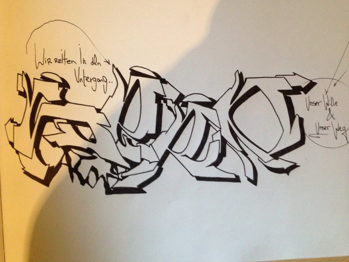 Graffiti Sketch - Photo by TheSeRo - Sero, Säro, sketch (2014)