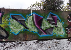 Graffiti Wall - Photo by TheWallHunter - leipzig, idem