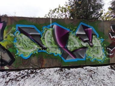 Graffiti Wall - Photo by TheWallHunter - leipzig, idem