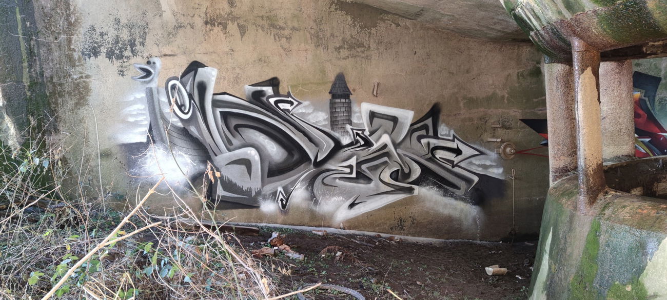 Graffiti Wall - Photo by TheWallHunter - kläranlage, sachsengraffiti, graffiti (2021)