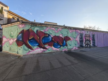 Graffiti Wall in Drehort - Photo by TheWallHunter - leipzig, 3d