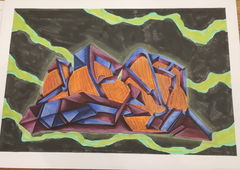 Graffiti Sketch - Photo by TheWallHunter - leipzig, idem