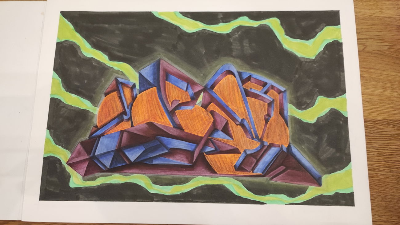 Graffiti Sketch - Photo by TheWallHunter - leipzig, idem