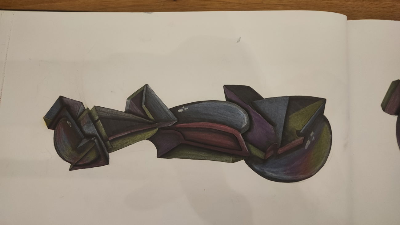 Graffiti Sketch - Photo by TheWallHunter - leipzig, idem