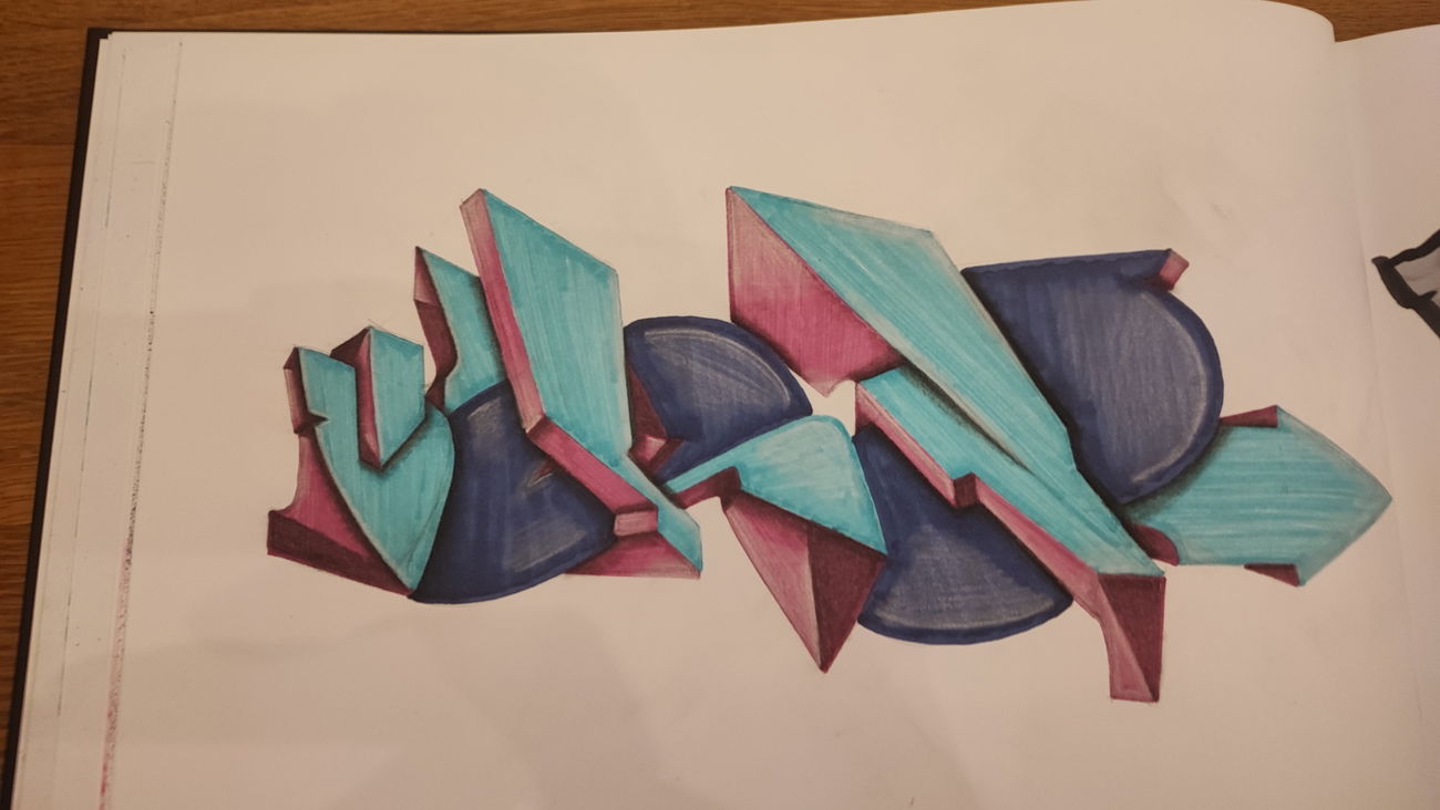 Graffiti Sketch - Photo by TheWallHunter - leipzig, idem