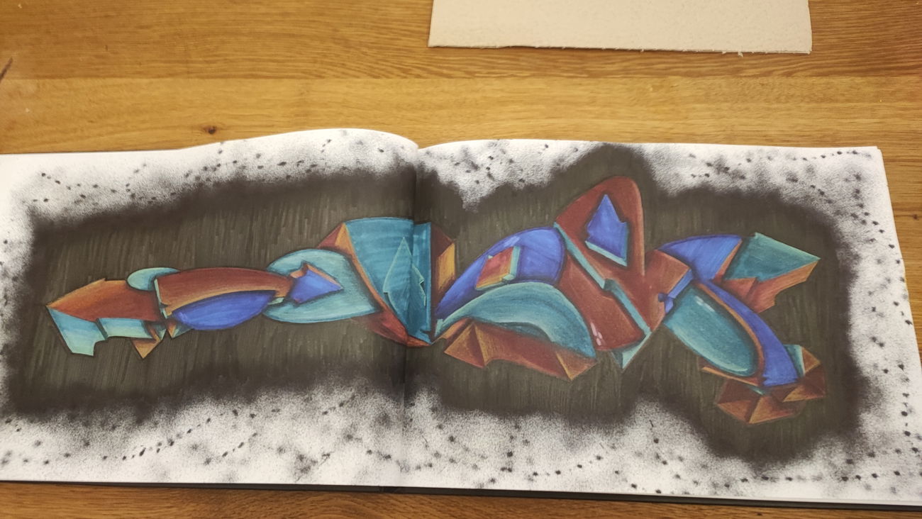 Graffiti Sketch - Photo by TheWallHunter - leipzig, idem