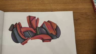 Graffiti Sketch - Photo by TheWallHunter - leipzig, idem