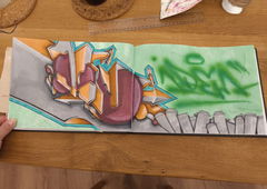 Graffiti Sketch - Photo by TheWallHunter - leipzig, idem