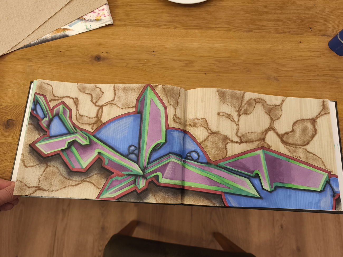 Graffiti Sketch - Photo by TheWallHunter - leipzig, idem