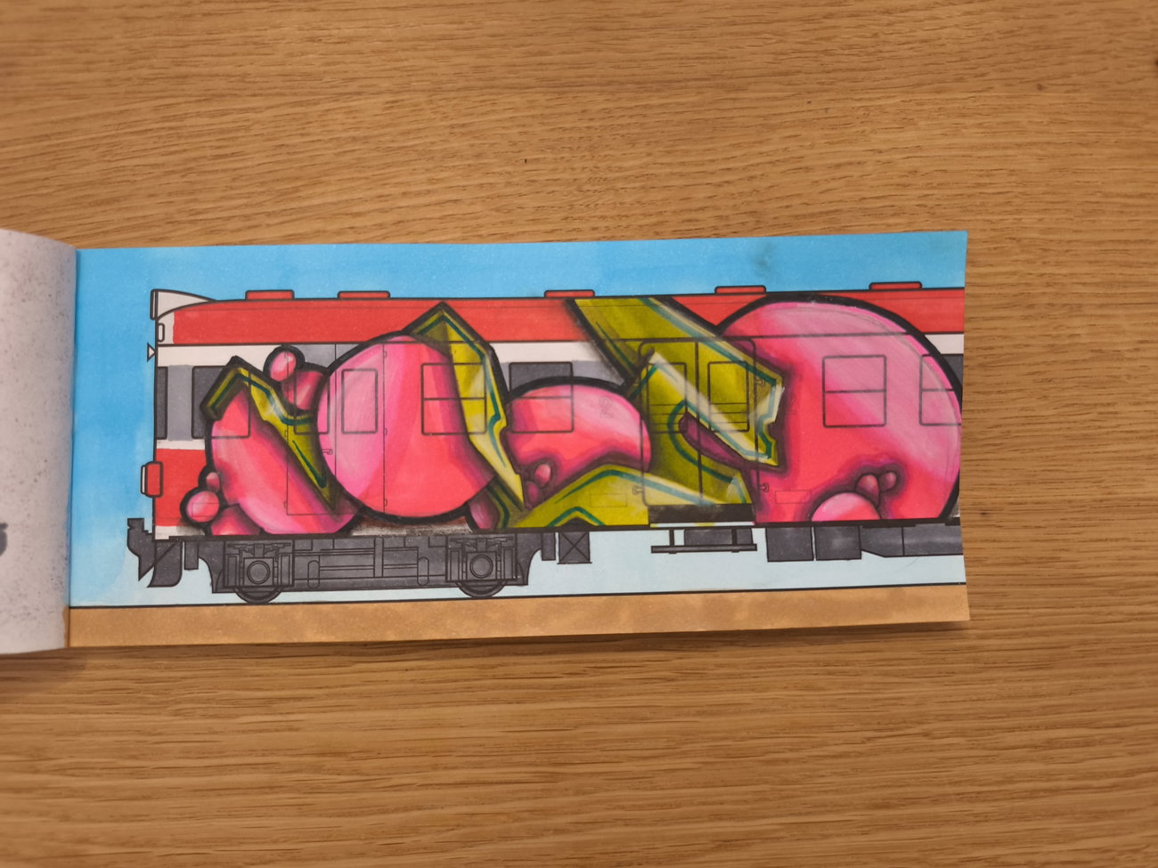 Graffiti Sketch - Photo by TheWallHunter - leipzig, idem, trainsketch