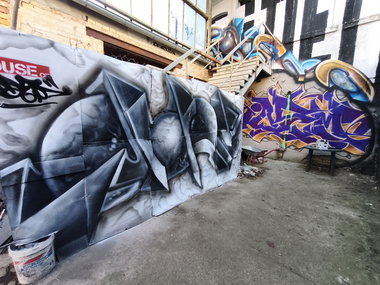 Graffiti Wall - Photo by TheWallHunter - leipzig, idem, schwarz