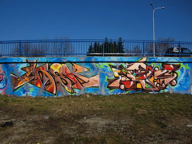 Graffiti Wall in Martin - Photo by Thedeap - RTS, with, Mask (2014)