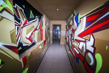 Graffiti Wall in Cadca - Photo by Thedeap - RTS, with, Back (2014)