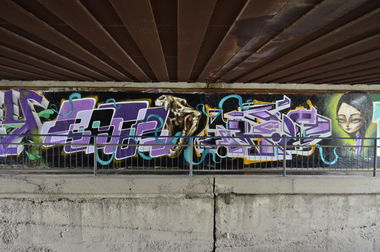 Graffiti Wall in Kysucké Nové Mesto - Photo by Thedeap - RTS, with, Push (2014)