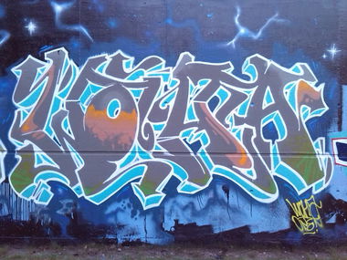 Graffiti Wall in Hamburg - Photo by TiKeR - WOHA, 37, GBR (2014)