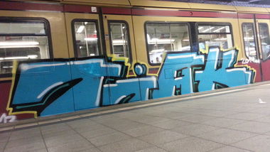 Graffiti Train - Photo by Tiak135 - Tiak, Berlin, 135 (2014)