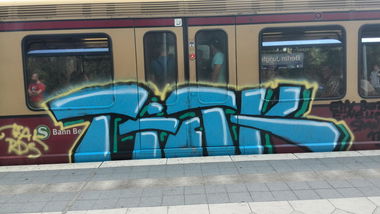 Graffiti Train - Photo by Tiak135 - Tiak, Berlin, 135 (2014)