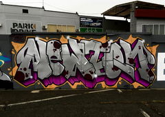 Graffiti Wall - Photo by Tickie97 - tickie, newton, kharkov (2020)