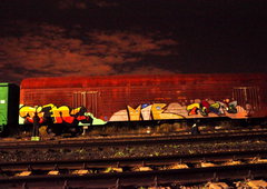 Graffiti Train in Moscow - Photo by Tien