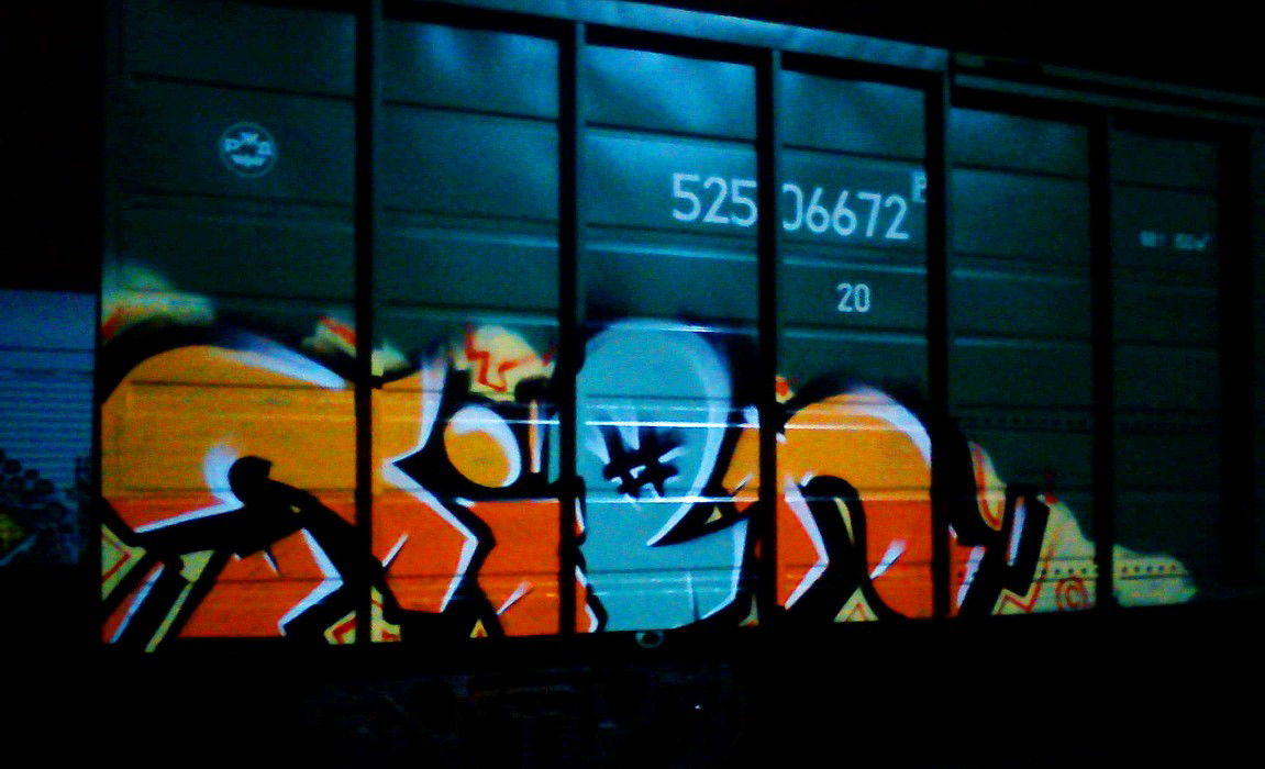 Graffiti Train - Photo by Tien