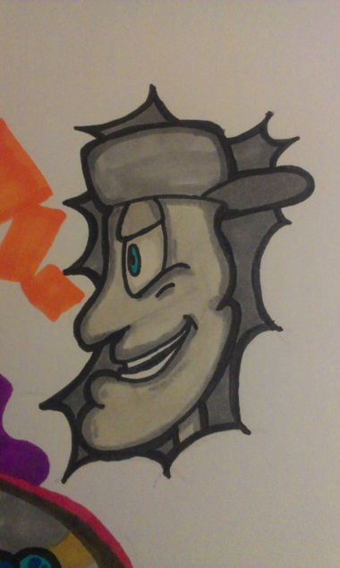 Graffiti Sketch - Photo by TightCAIT - Character, BACER, DK (2015)