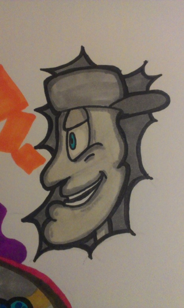 Graffiti Sketch - Photo by TightCAIT - Character, BACER, DK (2015)