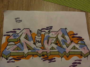 Graffiti Sketch - Photo by TightCAIT - RIKE, BACER, DKZ (2015)