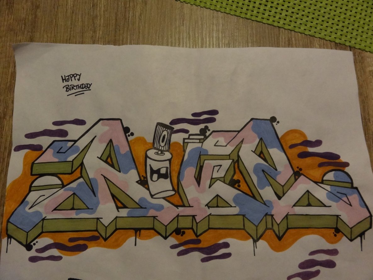 Graffiti Sketch - Photo by TightCAIT - RIKE, BACER, DKZ (2015)