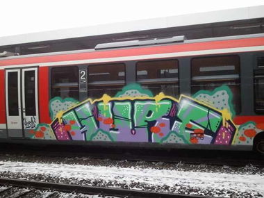 Graffiti Train - Photo by TimBudenzauber - Hure, 481 (2013)