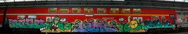 Graffiti Train - Photo by TimBudenzauber - BASD, HURE, MAIL (2012)