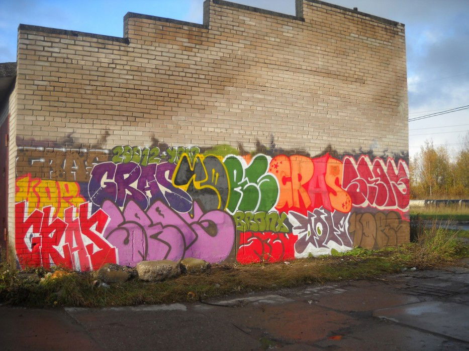 Graffiti Wall in Sosnovy Bor,SPb - Photo by TimasYors - 2012