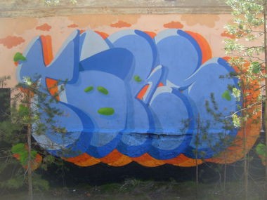 Graffiti Wall in Sosnovy Bor,SPb - Photo by TimasYors