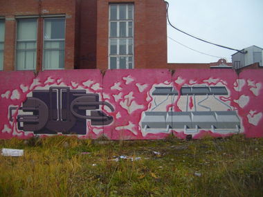 Graffiti Wall in Sosnovy Bor,SPb - Photo by TimasYors (2010)
