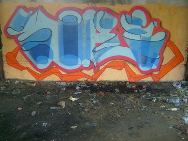 Graffiti Wall in Sosnovy Bor,SPb - Photo by TimasYors (2011)