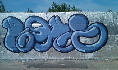 Graffiti Wall in Sosnovy Bor,SPb - Photo by TimasYors (2013)