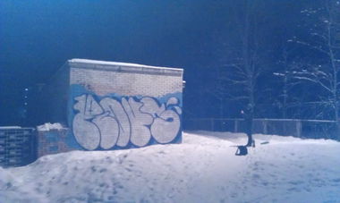 Graffiti Bombing in Sosnovy Bor,SPb - Photo by TimasYors (2013)