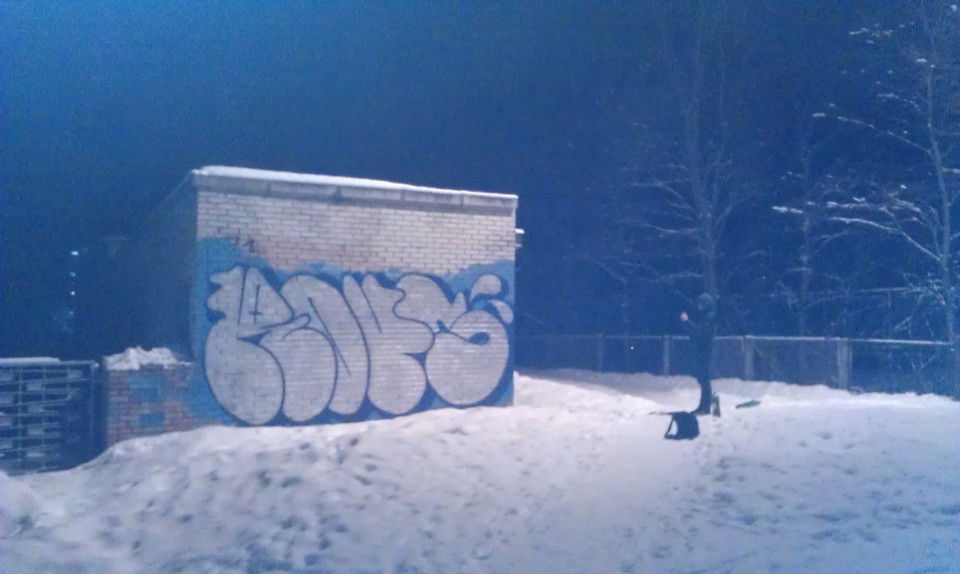 Graffiti Bombing in Sosnovy Bor,SPb - Photo by TimasYors (2013)